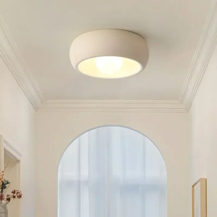 BowLift | Japanese Wabi-Sabi Round Ceiling Lamp LED