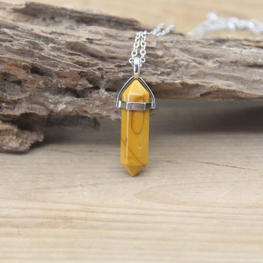 BowLift | Hexagon Natural Stone Chakra Necklace