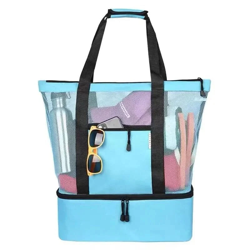 BowLift | MESH PICNIC & BEACH BAG – Waterproof picnic & beach bag with double layer & high capacity