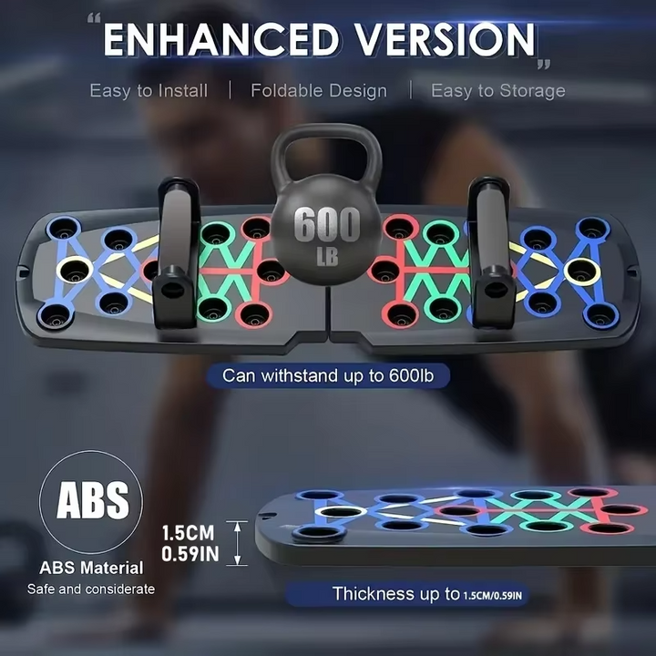 BowLift | Portable Foldable Push-Up Board for Full-Body Strength Training