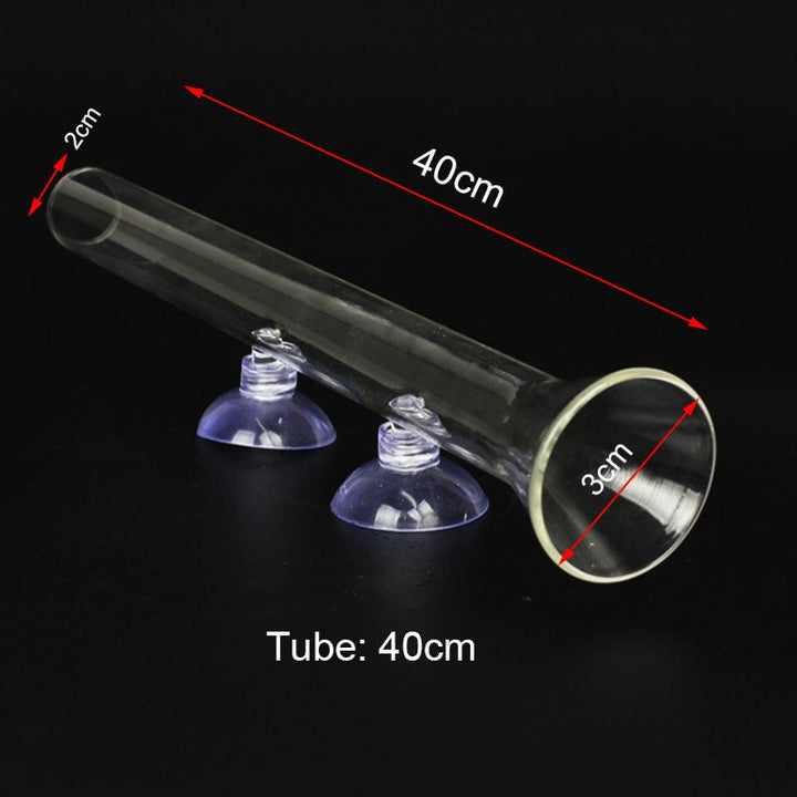 BowLift | Transparent Aquarium Glass Tube Fish Feeder