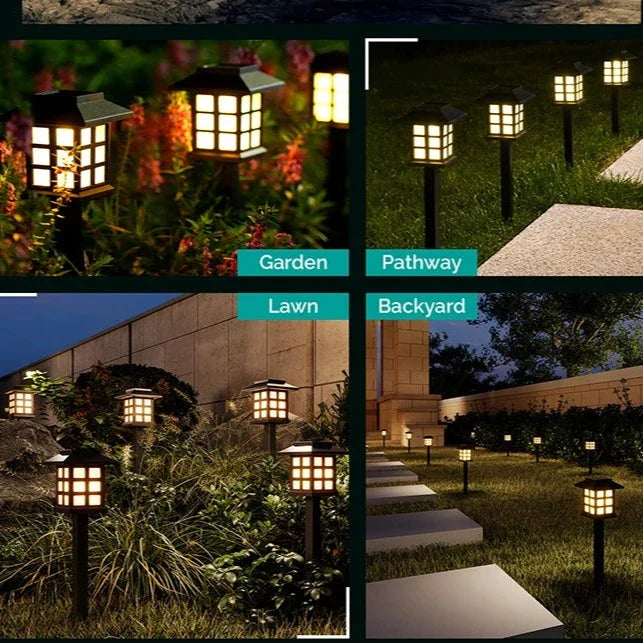 Solar LED Pathway Lanterns Bowlift