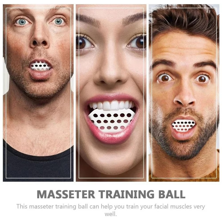 BowLift | Jaw Exerciser and Jawline Shaper Silicone Bite Ball with Storage Case
