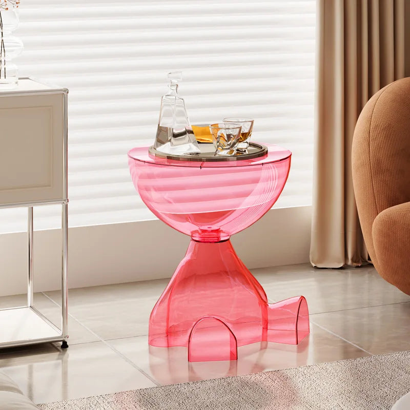 BowLift | European Acrylic Transparent Space-Saving Coffee Table