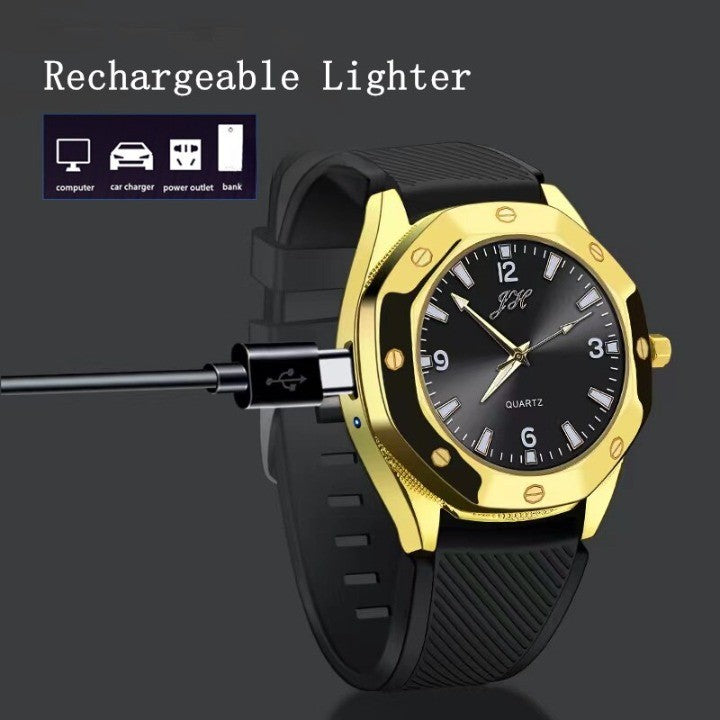 BowLift | Creative USB Charging Flameless Spark Lighter Watch