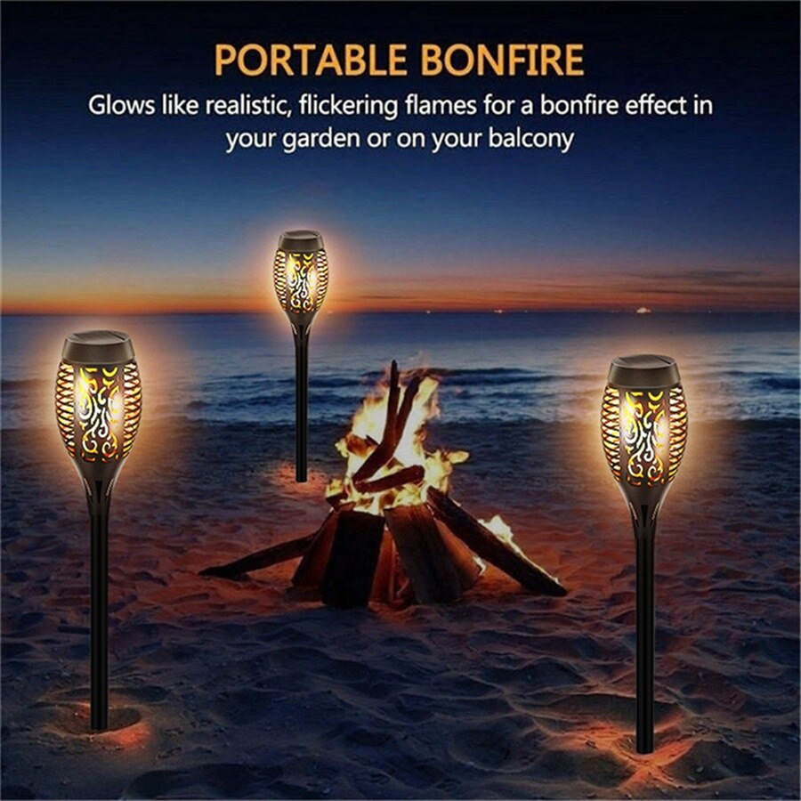 BowLift | Outdoor LED Solar Artificial Flame Lamp