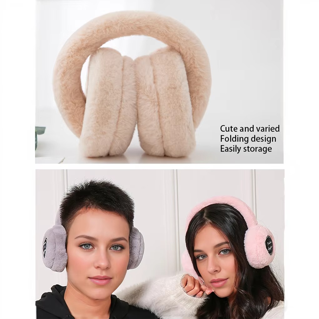 BowLift | Wireless Plush Earphones with Bluetooth 5.2 and Warm Fur Design