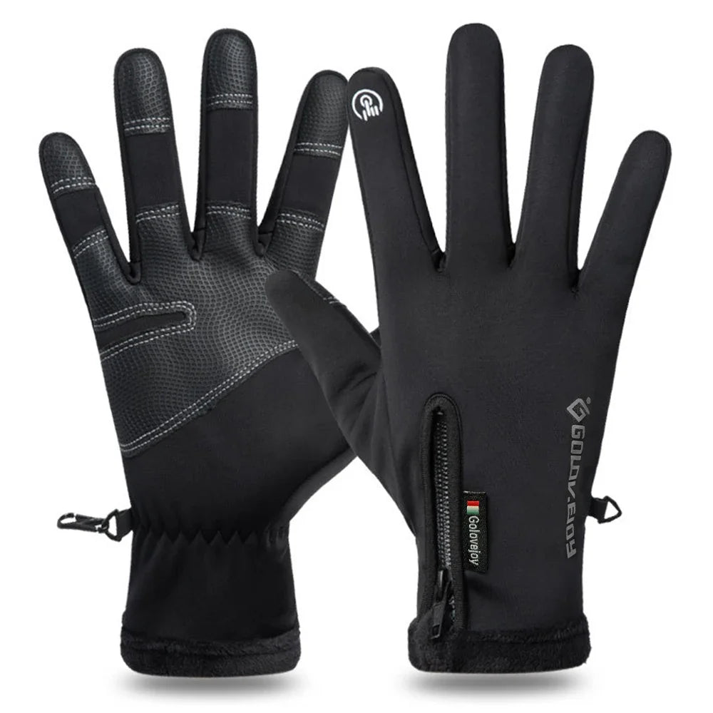 BowLift | IronRide Motorcycle Winter Gloves | Waterproof & Windproof | Fleece Lined & Touchscreen Compatible | Tactical Design
