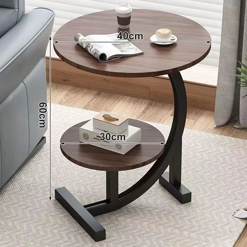 BowLift | CasaLune Luxury Two-Tier Portable Side Table – Compact, Modern & Functional Design