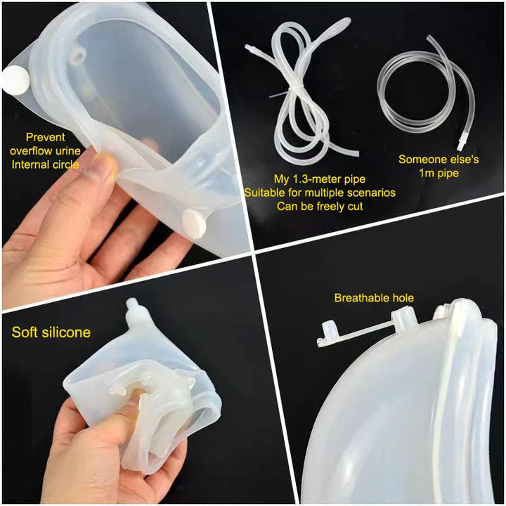 BowLift | Silicone Adults Urine Collector with Catheter Bag