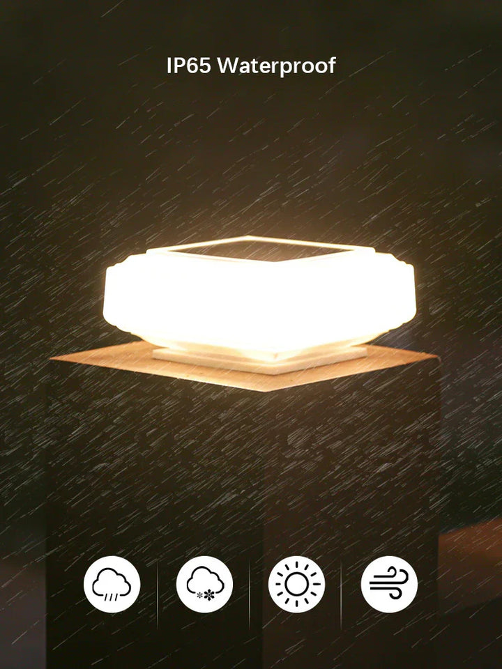 BowLift | SolunaCap Solar Light | LED Outdoor Light | Weatherproof & Electric-Free | For Garden & Post