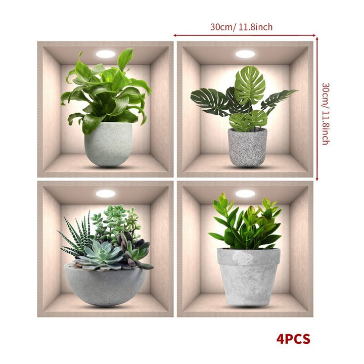 Wall Decorative Potted Plant Stickers | Bowlift
