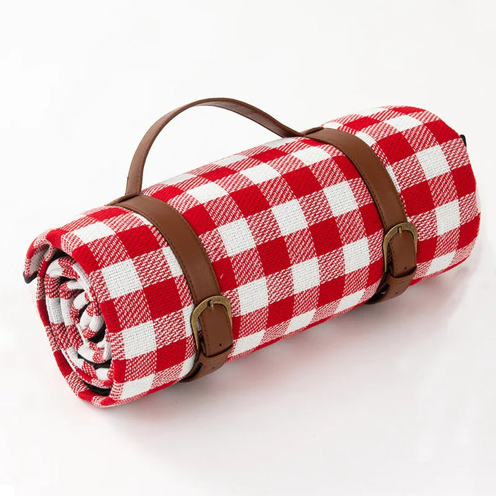 NovaPlaid | Waterproof foldable picnic blanket with carry strap | Bowlift