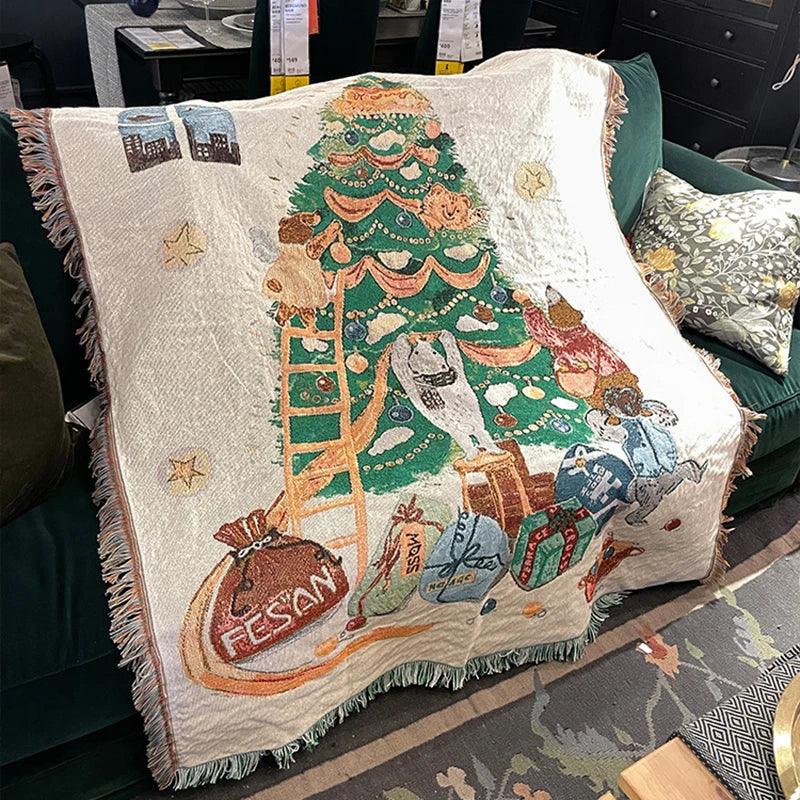 BowLift | Christmas Blanket Nutcracker and Stars Pattern