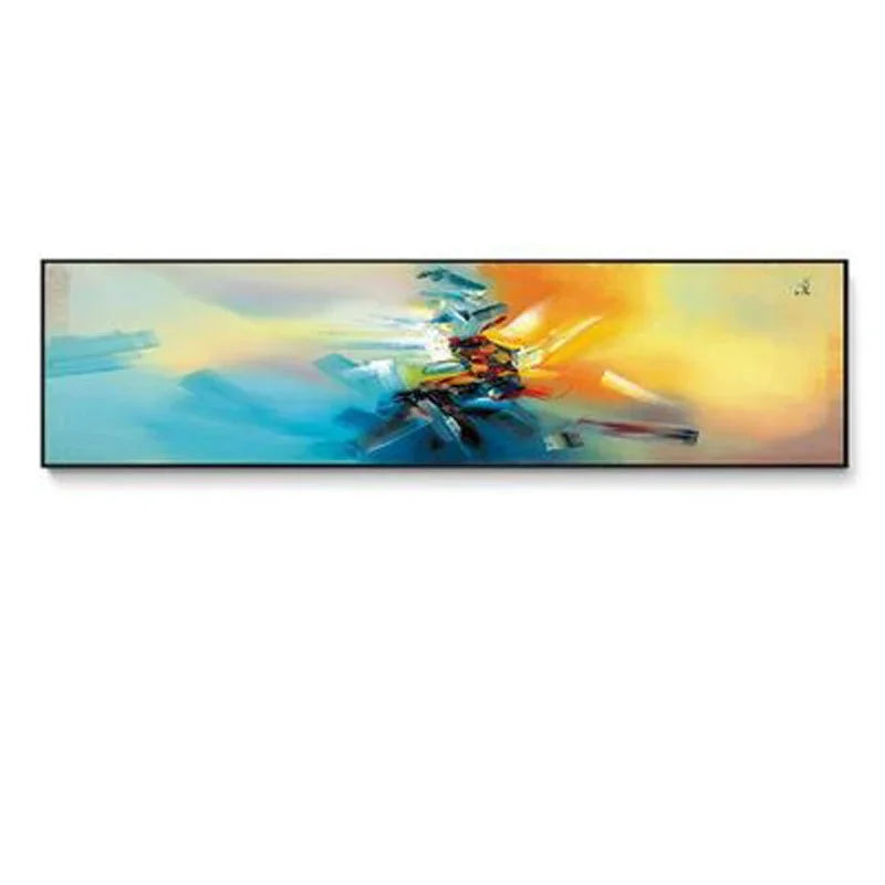 Modern Abstract Wide Format Wall Art Fine Art Canvas Prints Pictures For Living Room Above The Sofa Art For Bedroom Above The Bed | Bowlift