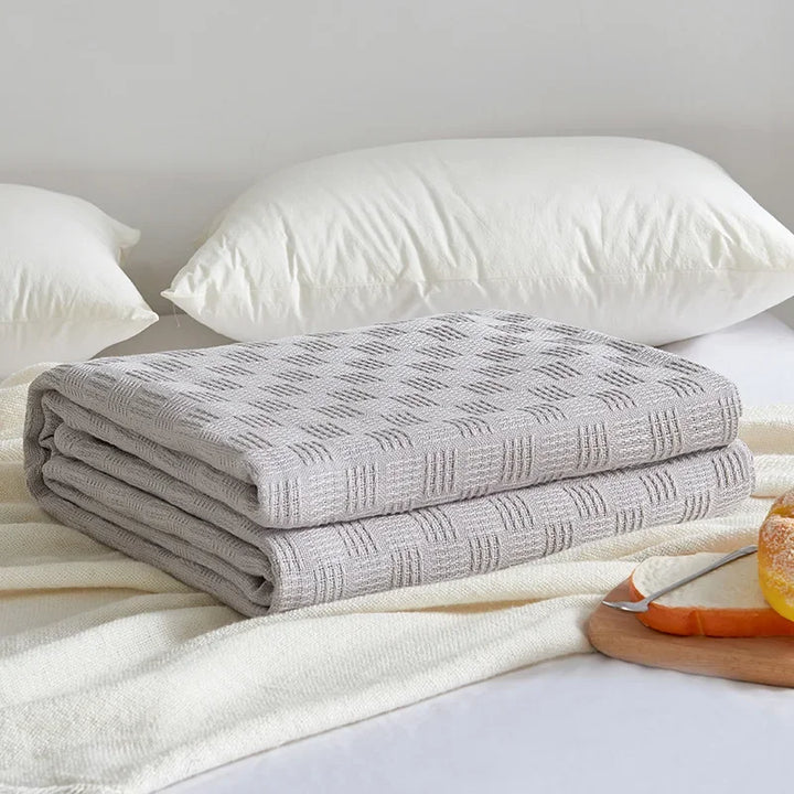 BowLift | Cotton gauze blanket Aurelina | 100% cotton | Breathable & Skin-friendly | Perfect for sofa, bed & office
