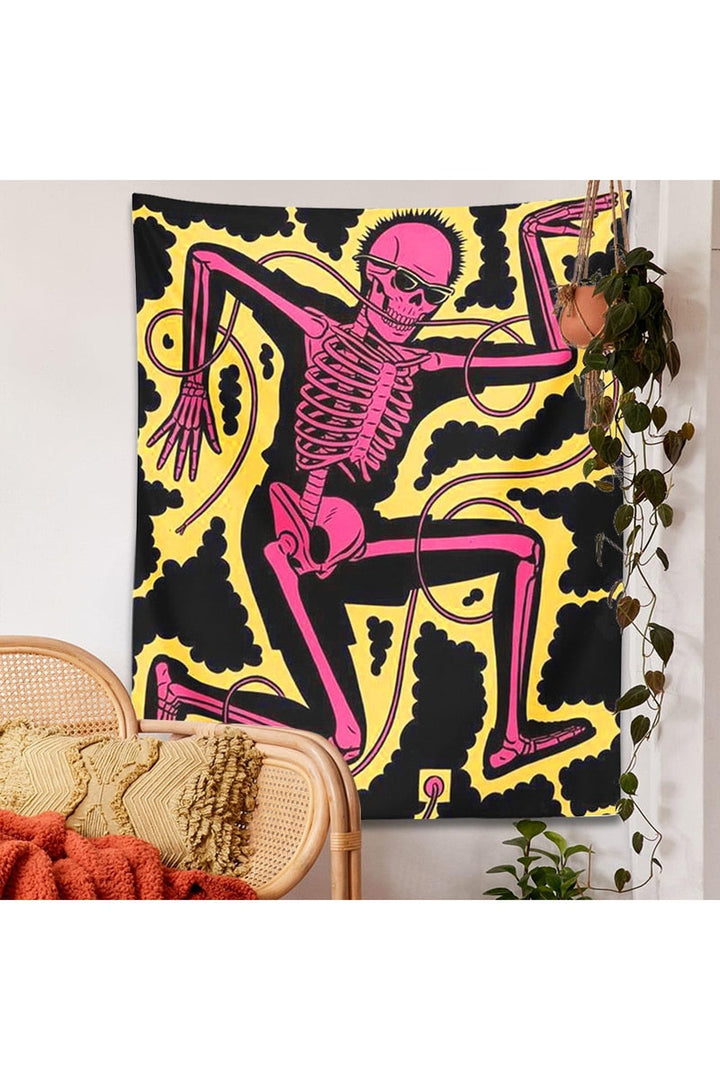Skeleton Art Wall Tapestry | Bowlift