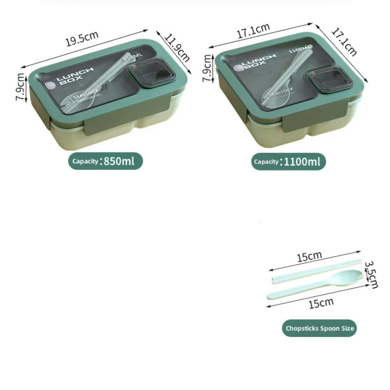 Bento Lunchbox for on the go with cutlery | Bowlift