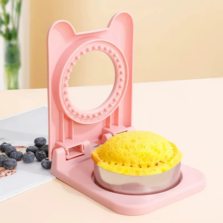 BowLift | Crustless Sandwich Cutter & Sealer | ToastyPress Kitchen Tool | Compact Lunchbox Maker