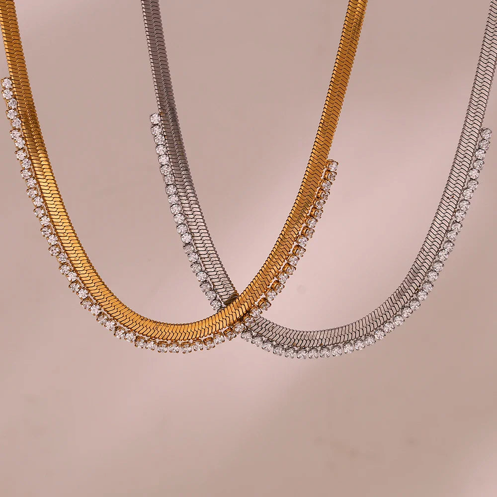 BowLift | Herringbone Diamond Dazzle Necklace