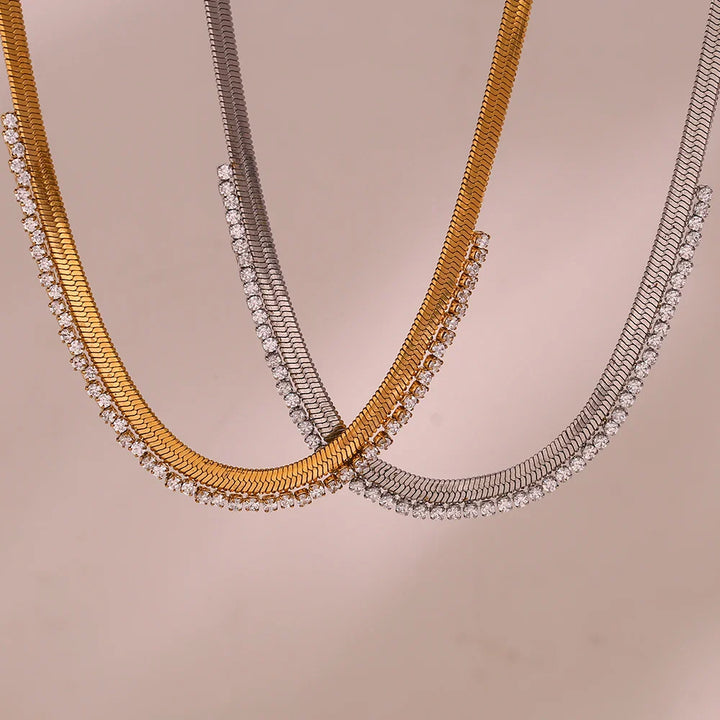 BowLift | Herringbone Diamond Dazzle Necklace