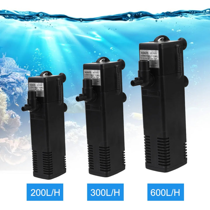 BowLift | AquaThero Water Filter Pump for Aquariums | Submersible Pump with Filter & Oxygen Supply | For Fresh & Saltwater | EU Plug