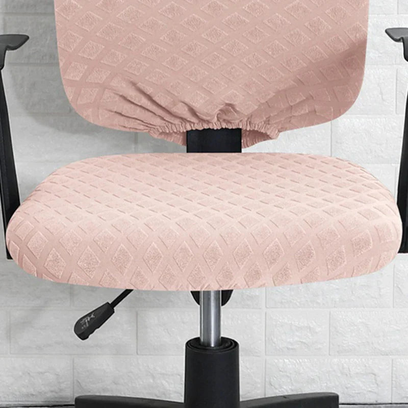 BowLift | Spandex elastic office chair cover Jacquard seat covers pineapple mesh fleece protective cover elastic computer seat protector