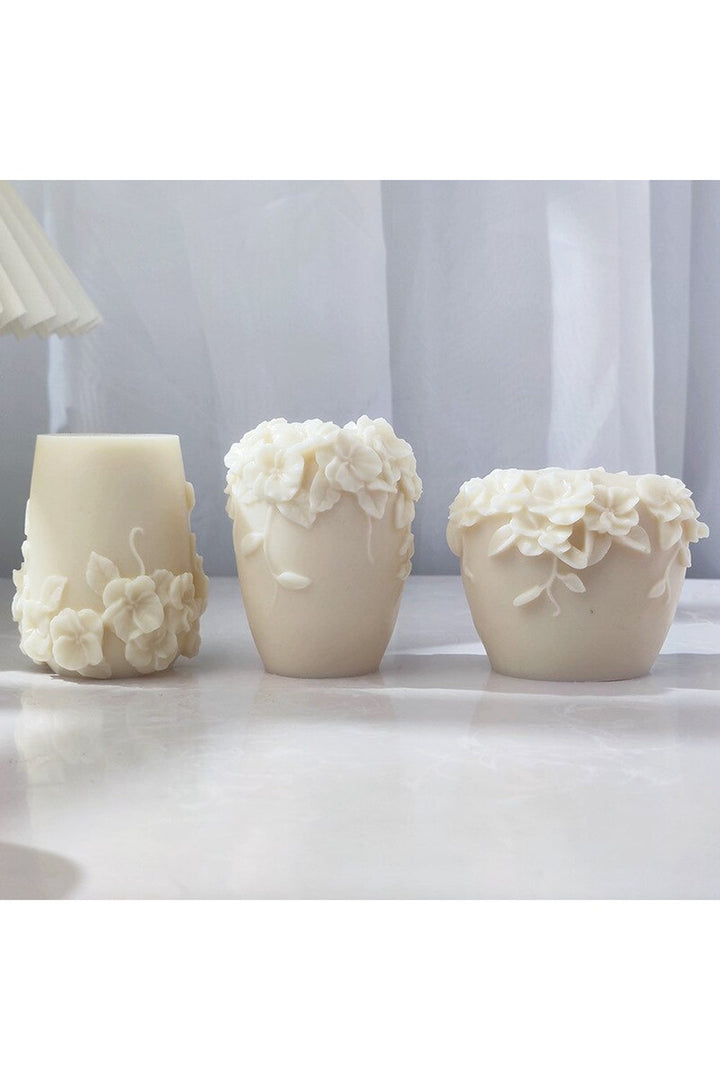 Rattan Flower Candle Shape | Bowlift