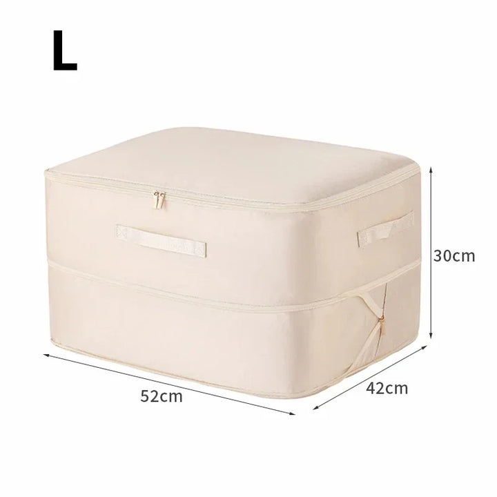Storage bag for bedding with 40% space savings | Bowlift