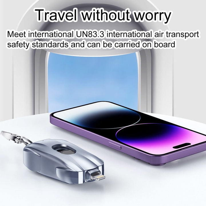 BowLift | Mini Race Car Emergency Keychain Power Bank
