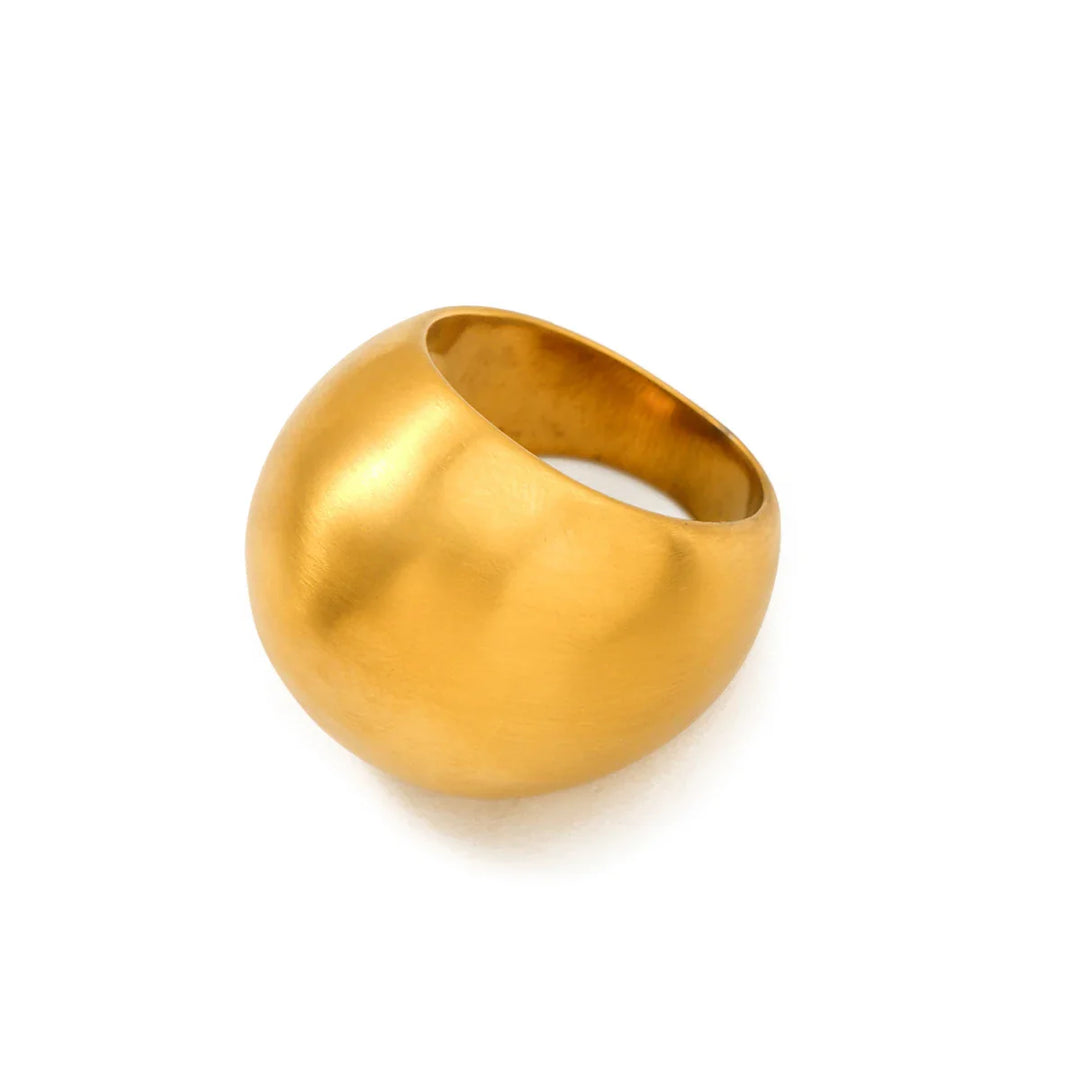 BowLift | 18k Bold Round Brushed Ring