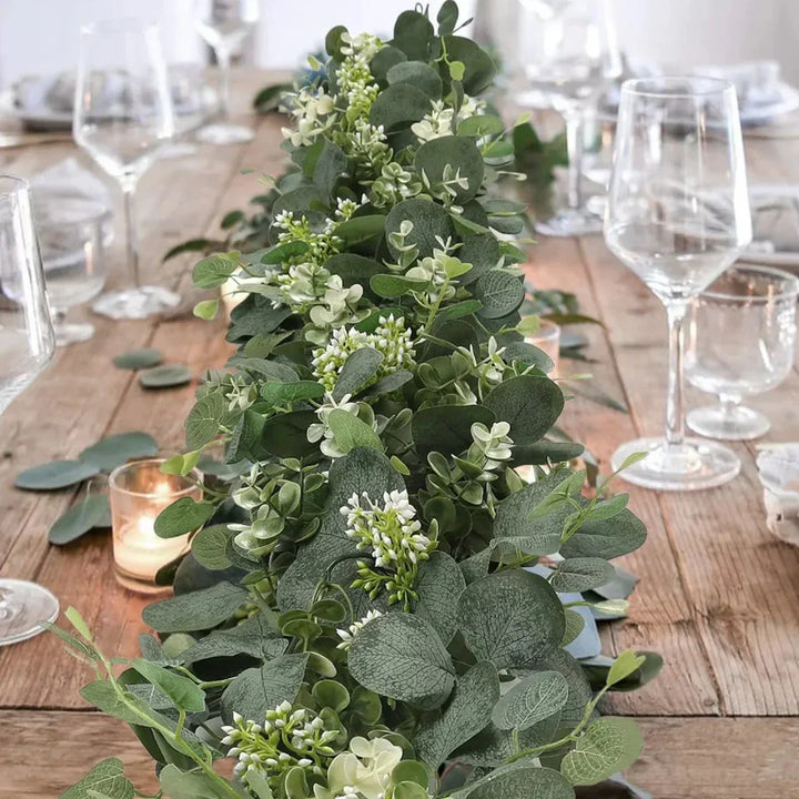 BowLift | Eucalyptus Garland Set | 2 Pieces | 180 cm | Realistic & Maintenance-Free