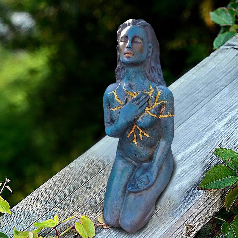 BowLift | Healing Goddess Sculpture: Resin abstract