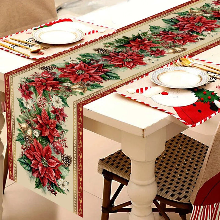 BowLift | Christmas Table Runner Festivia | 180×35 cm | Elegant & Festive | Table Decoration for Christmas & New Year 2025/2026