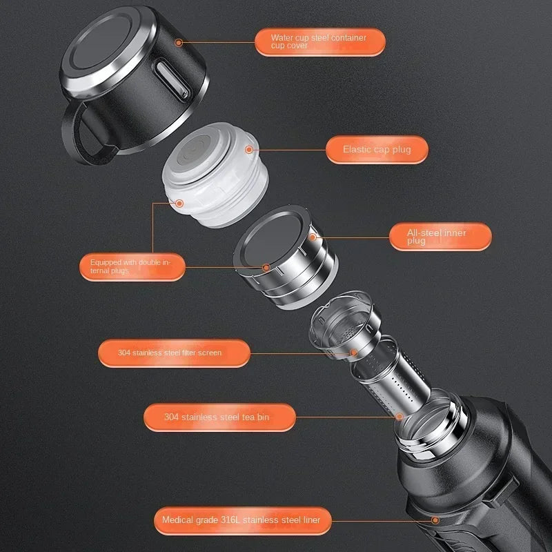 BowLift | Stainless Steel Heavy Duty Travel Hiking Thermos
