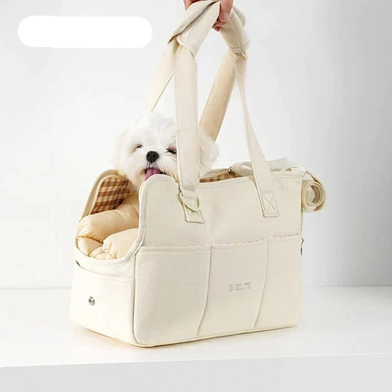 BowLift | LuxCarry – Durable & Safe Pet Travel Bag for Small Dogs and Cats | Lightweight, Breathable & Stylish