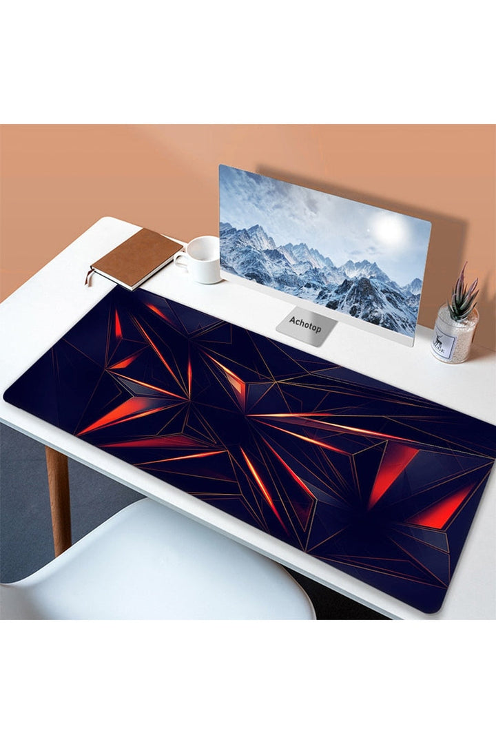 White Art Mouse Pad Desk Mat | Bowlift