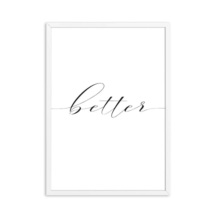 Lovers Quote Wall Art Black White Minimalist Typographic Posters Fine Art Canvas Prints Picture For Bedroom Living Room Art Decor | Bowlift
