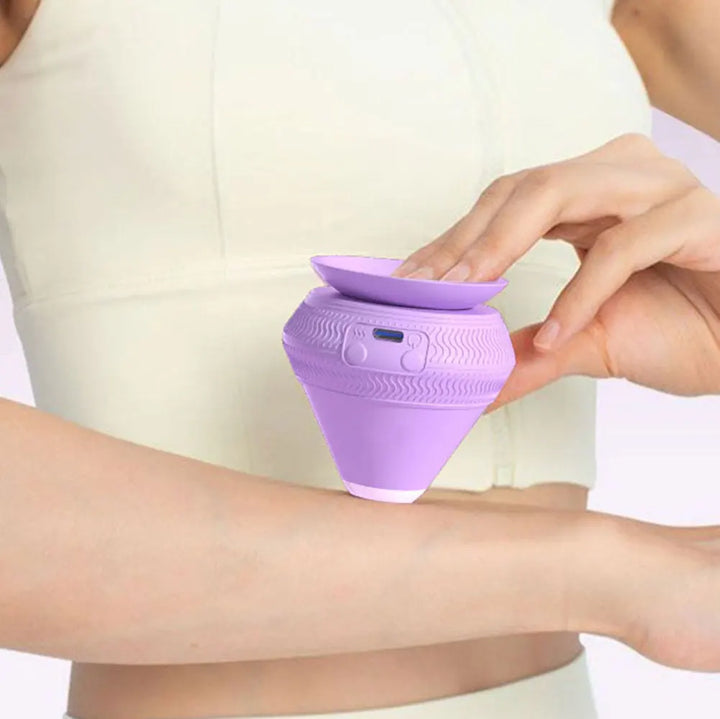 BowLift | Vibrations Massage Ball FlexiVibe | USB Rechargeable | Heat & Vibration Therapy | Silicone | Portable & Self-Adhesive