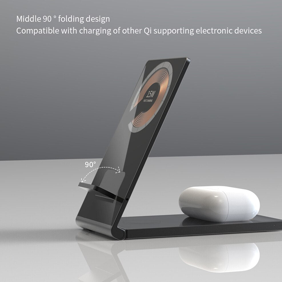 BowLift | Clear Beam Foldable Magnetic Wireless Charger Stand