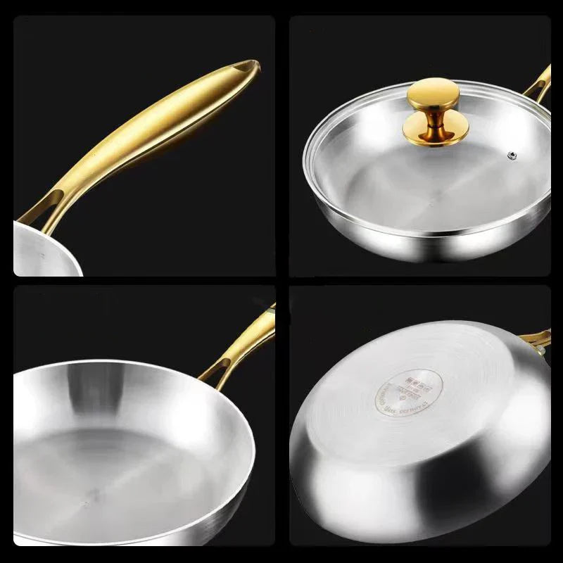 ChefSteel – Professional Stainless Steel Frying Pan for Gas & Induction Bowlift