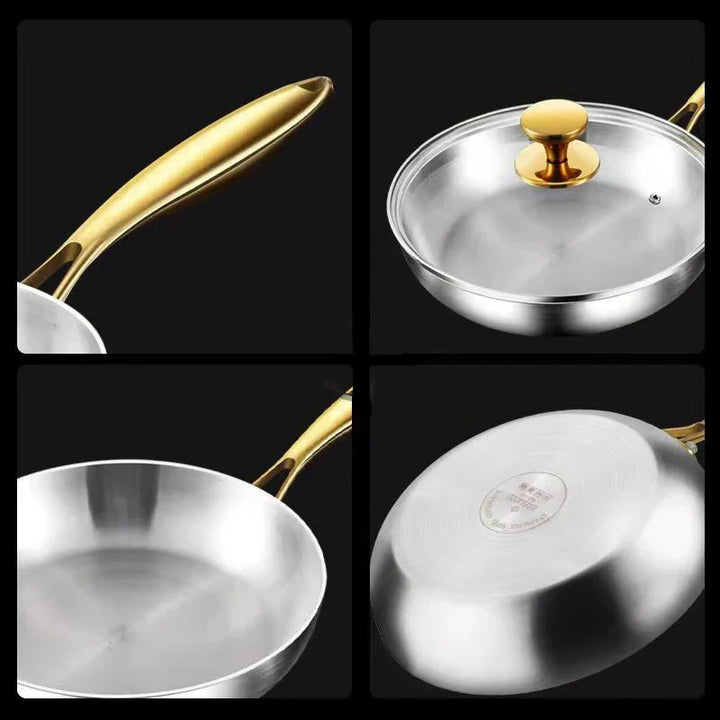 ChefSteel – Professional Stainless Steel Frying Pan for Gas & Induction Bowlift