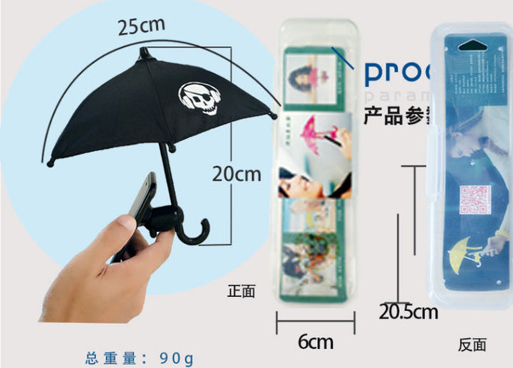 Phone Umbrella Sun Shade - Cute Mini Umbrella for Phone with Universal Adjustable Suction Cup Stand | Bowlift