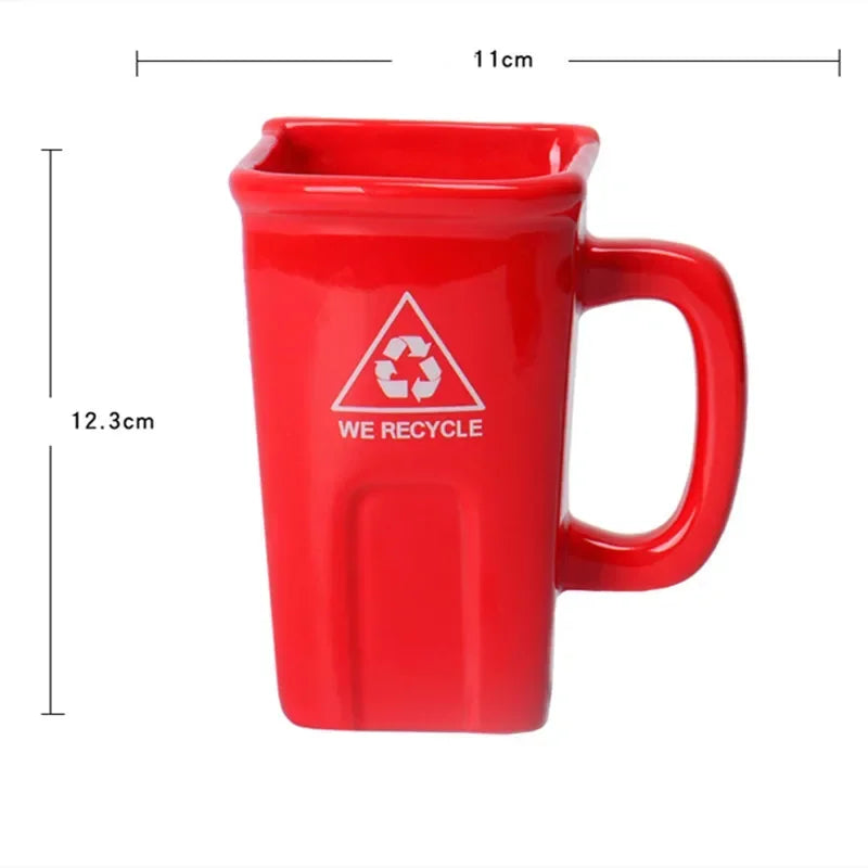 BowLift | Large Trash Can Ceramic Creative Mug