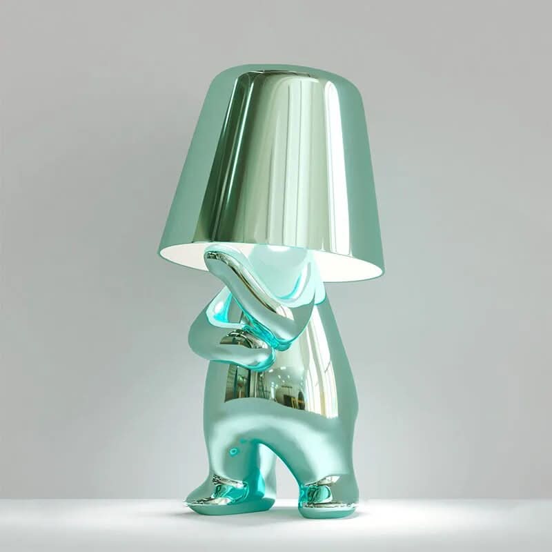 BowLift | Goldie Resin Thinker LED Table Lamp