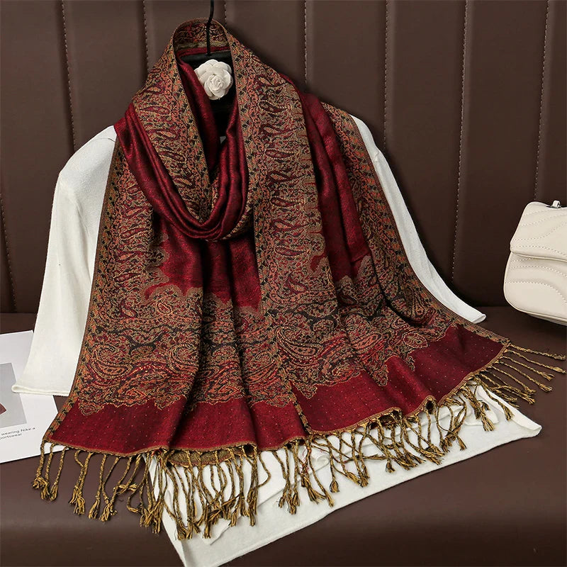 BowLift | Élégancea | Women's Scarf | Cashmere Feel | 70 × 190 cm | Luxury Print & Warm