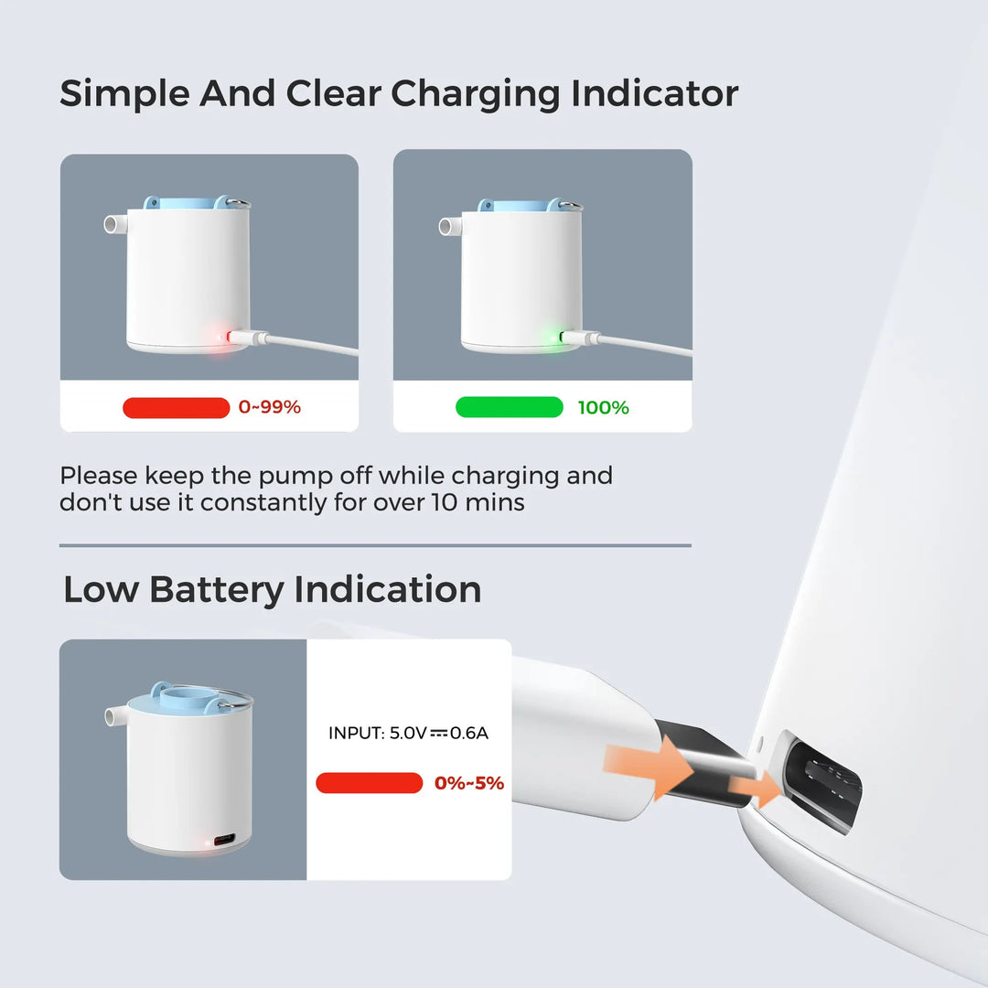 BowLift | Rechargeable Camping Mini Air Pump