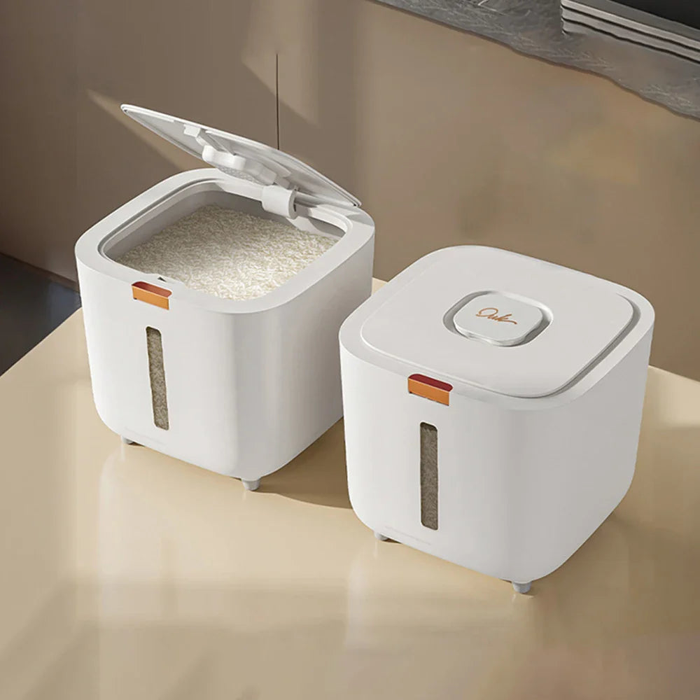 BowLift | Rice Storage Box 5–10kg Airtight Moisture & Insect Resistant with Measuring Cup – GrainSafe