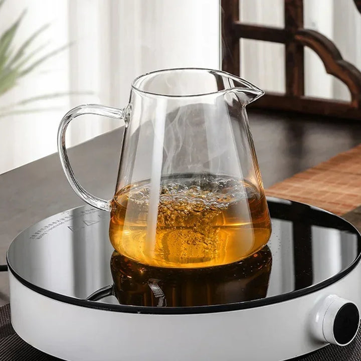 BowLift | 450ml-950ml Heat Resistant Glass Teapot – Stainless Steel Tea Filter, Flower Kettle for Kung Fu Tea, Puer and Oolong Tea