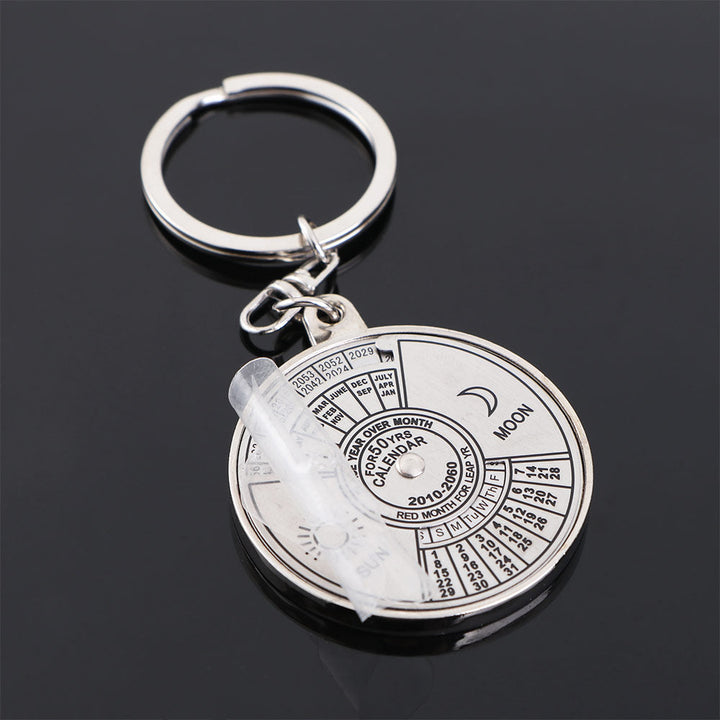 Creative Time Portal Mini Metal Calendar Keychain | Bowlift